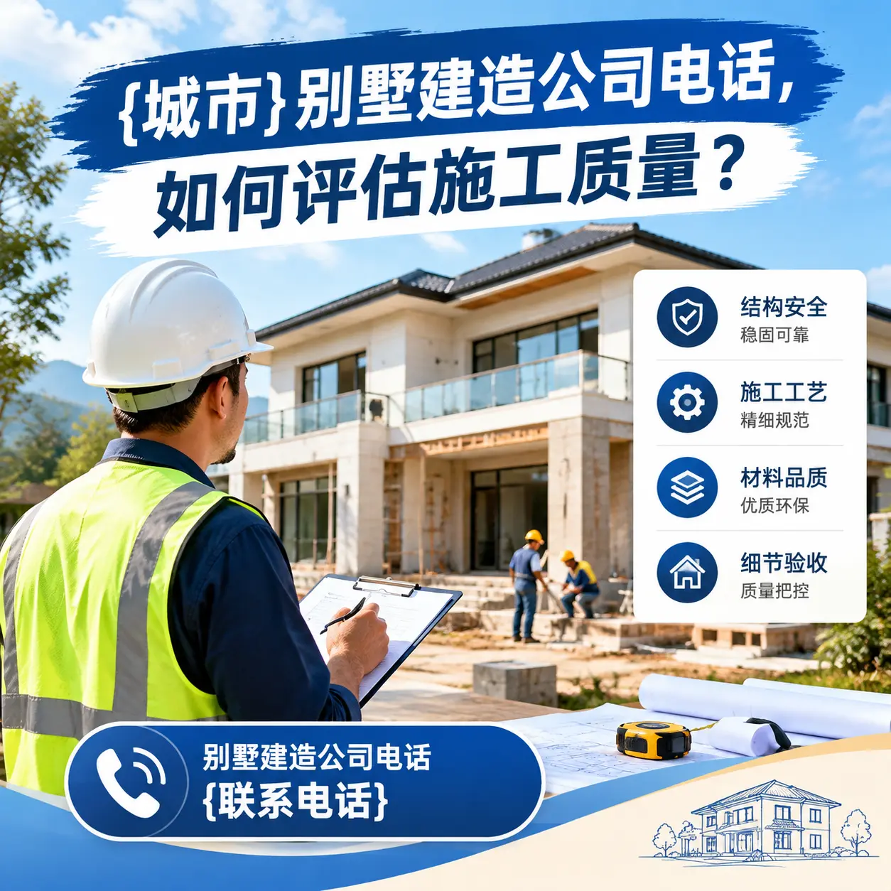 福泉别墅建造公司电话，如何评估施工质量？
