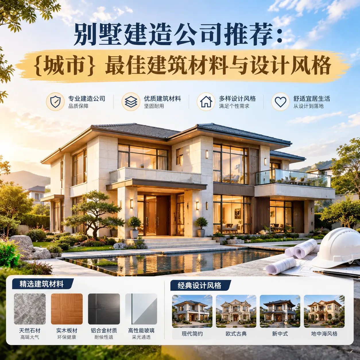 别墅建造公司推荐： 福泉 最佳建筑材料与设计风格