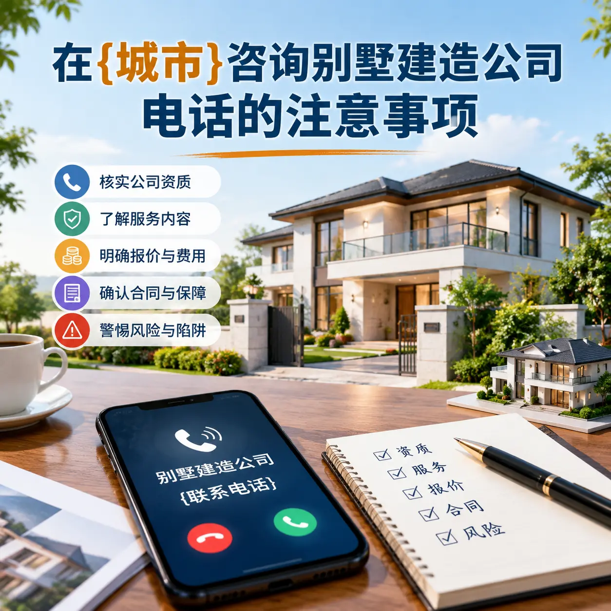 在福泉咨询别墅建造公司电话的注意事项
