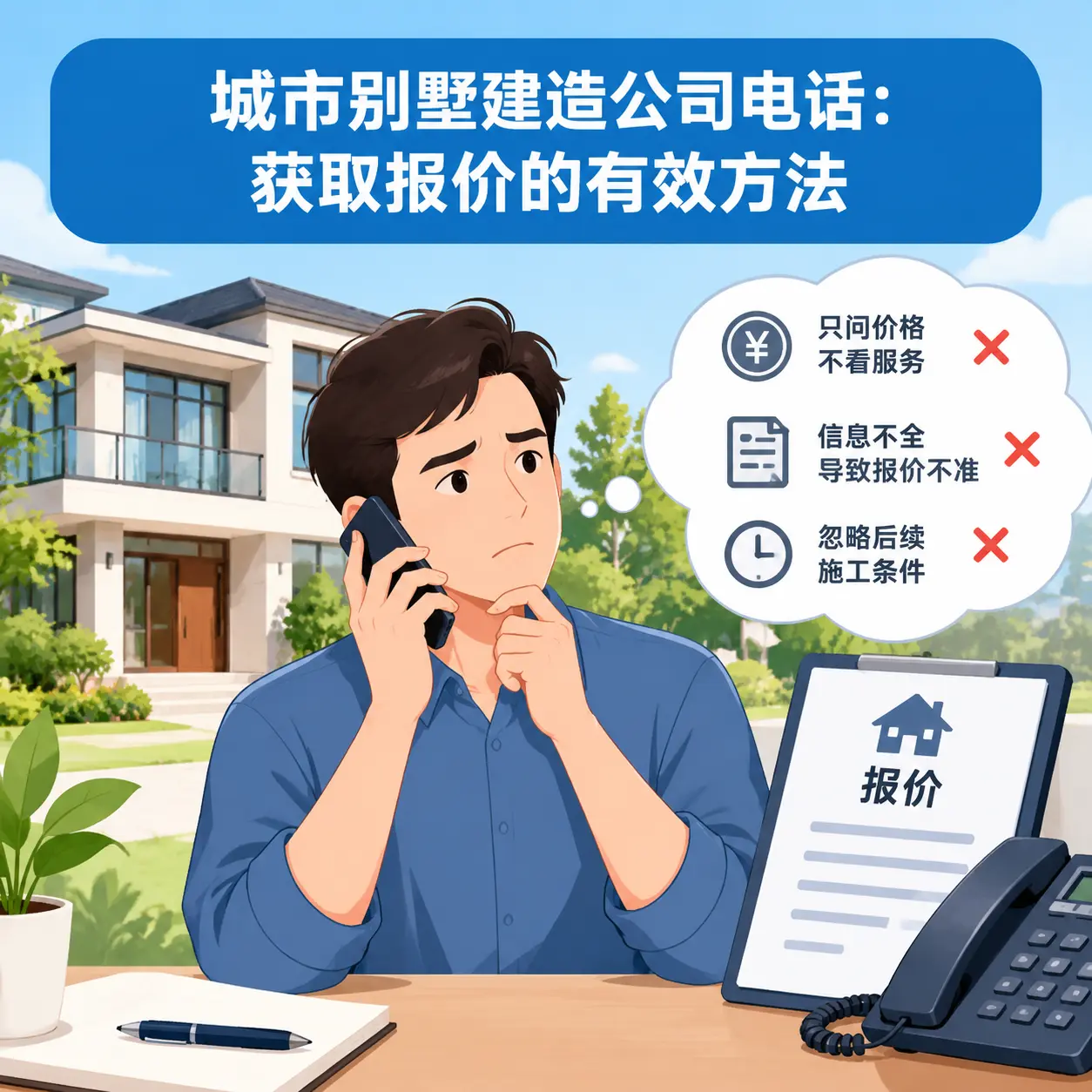 福泉别墅建造公司电话：获取报价的有效方法