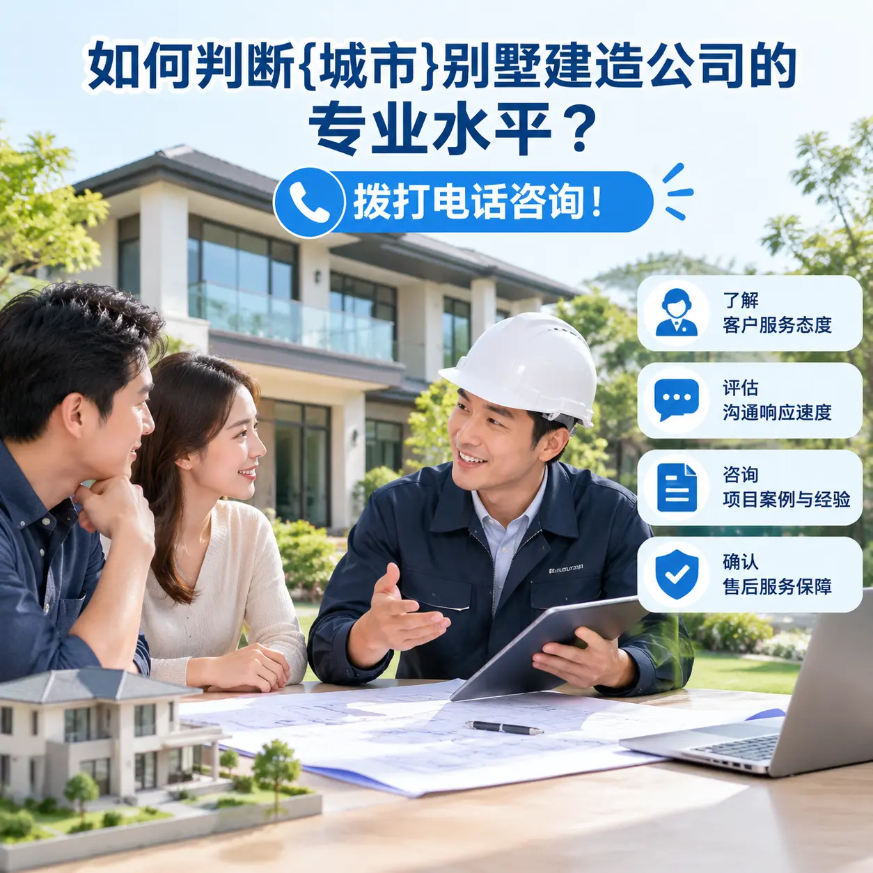 如何判断福泉别墅建造公司的专业水平？拨打电话咨询！